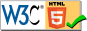 Valid HTML logo